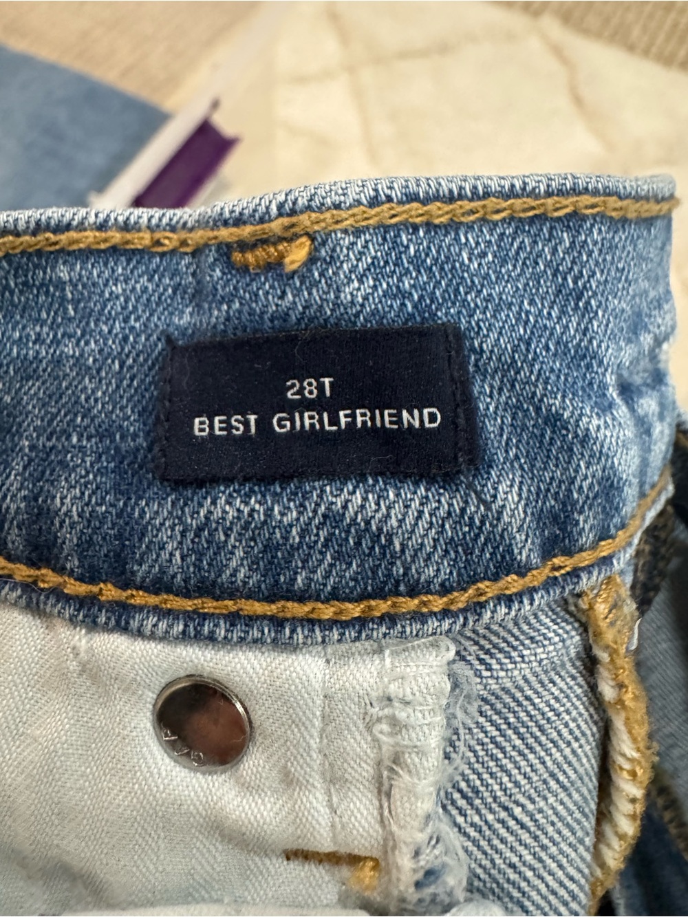 GAP Best Girlfriend Jeans - Light Blue Denim